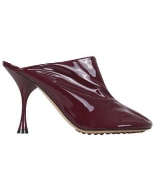Bottega Veneta Slip On Mules - Purple