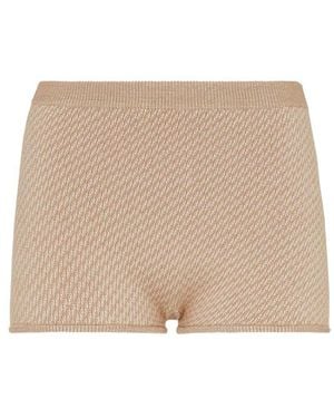 Fendi Knitted Shorts - Natural
