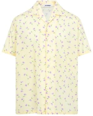 Jil Sander Pastel Floral Shirt - Yellow