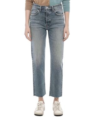 RE/DONE Straight High Rise Jeans - Blue
