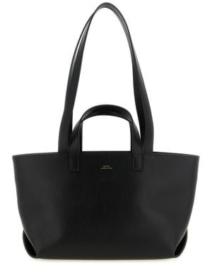 A.P.C. Le Drummer Top Zip Large Tote - Black
