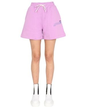 MSGM Graphic Shorts - Pink
