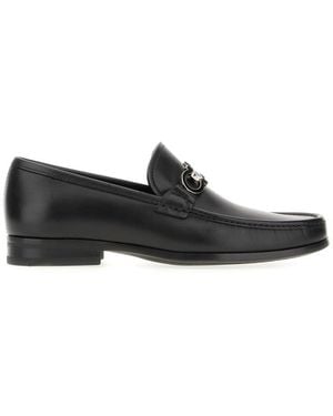 Ferragamo Gancini Loafers - Black