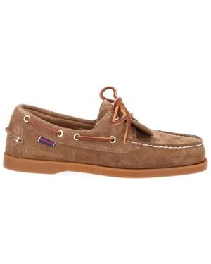 Sebago Solid Loafers - Brown