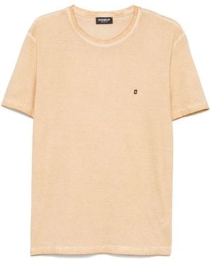 Dondup Crewneck Logo T-Shirt - Natural