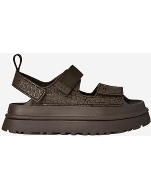UGG Smoke Textured Sandals - Brown