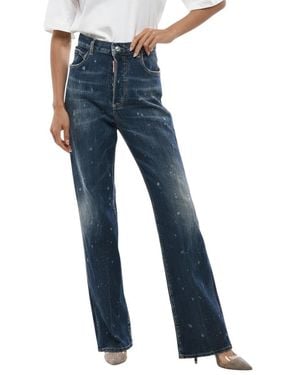 DSquared² Regular High Rise Jeans - Blue