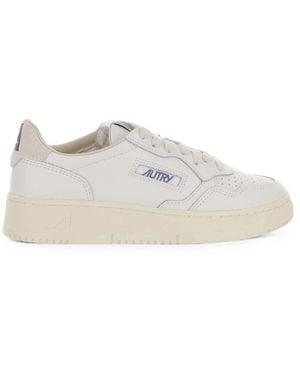 Autry Perforated Low-Top Sneakers - White