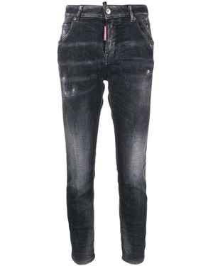 DSquared² Slim Mid Rise Jeans - Blue