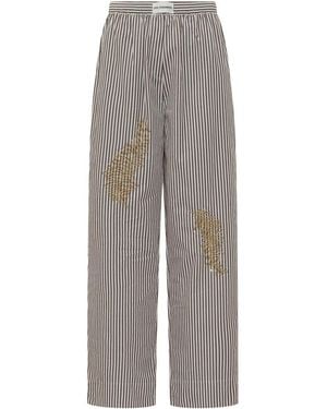 Des Phemmes Relaxed Elasticated Pants - Gray