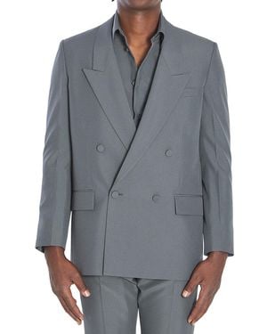 Gucci Peaked Lapel Blazer - Grey