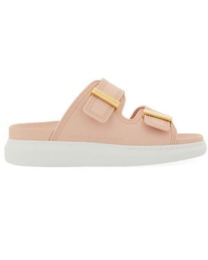 McQueen Solid Hybrid Slides - Pink