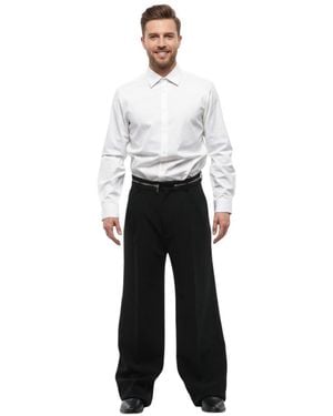 DSquared² Loose Flat Front Pants - Black