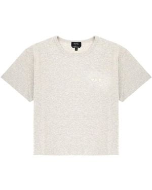 A.P.C. Logo Crew Neck T-Shirt - White