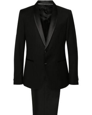 Corneliani Dart Detail Suit - Black