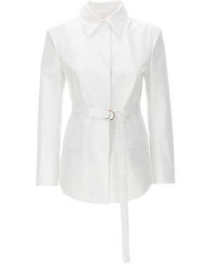 Valentino Belt Jacket - White