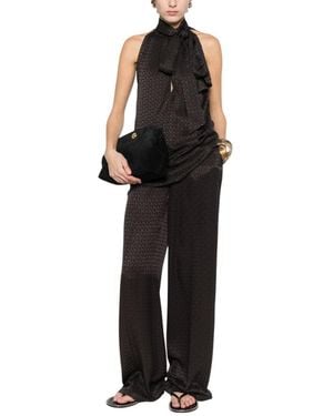 Gucci Logo Halter Neck Top - Black