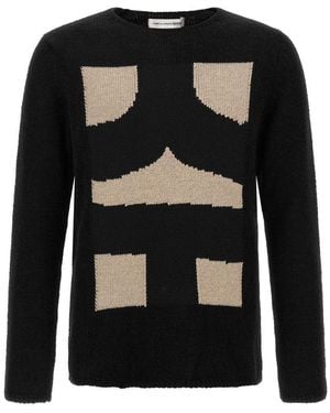 Comme des Garçons Round Neck Jumper - Black