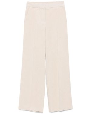 Via Masini 80 Velvet Pants - White