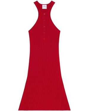 Courreges Scuba Dress With Racerback And Flared Silhouette