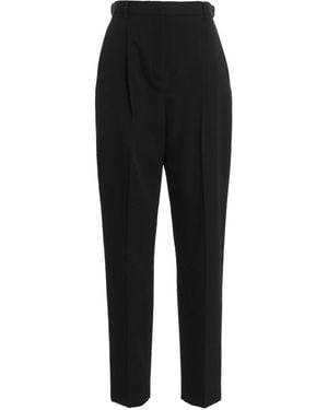 Tory Burch Wool Twill Pants - Black