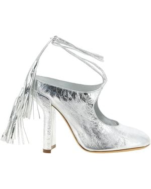 Dries Van Noten Leather Pumps - White