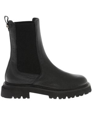 Ferragamo Textured Boots - Black