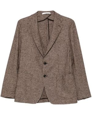 Tagliatore Notched Lapel Blazer - Brown