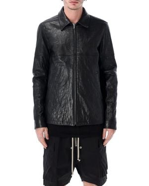 Rick Owens Shirt Collar Jacket - Black