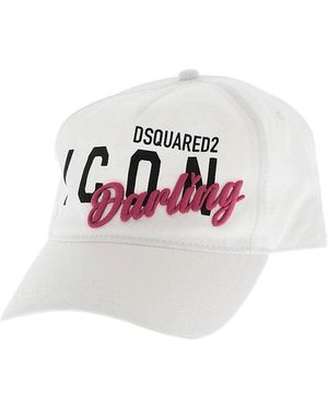 DSquared² Logo Baseball Cap - White