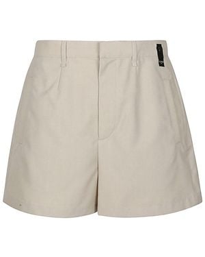 Fendi Bermuda Shorts With Logo - Natural