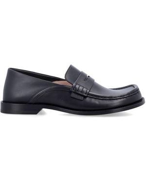 Loewe Refined Campo Flap Loafer (2 Cm Heel) - Blue