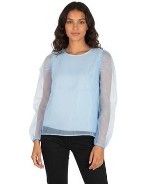 Baum und Pferdgarten Round Neck Top - Blue