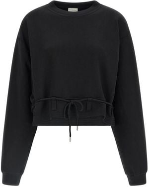 Dries Van Noten Crew Neck Sweatshirt - Black
