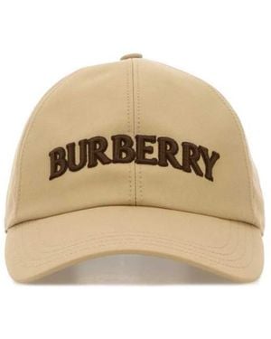 Burberry Logo Baseball Hat - Natural