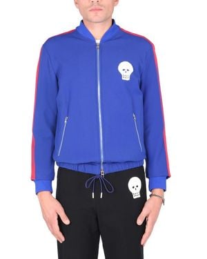 McQueen Crew Neck Sweatshirts - Blue