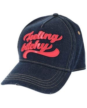DSquared² Denim Logo Baseball Cap - Blue