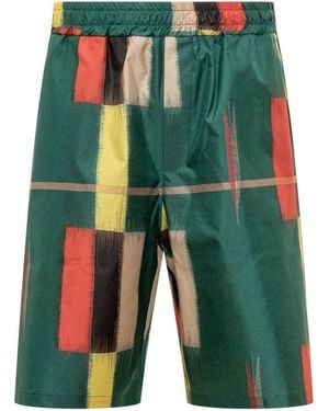 Pierre Louis Mascia Printed Shorts - Green