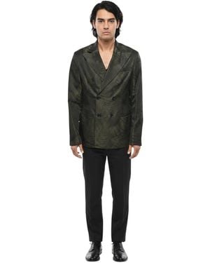 Palm Angels Peaked Lapel Blazer - Black