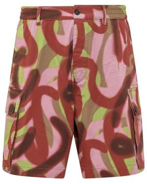 DSquared² Abstract Shorts - Red