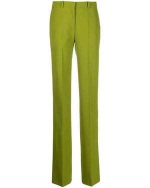 Del Core Pressed-Crease Straight-Leg Pants - Green