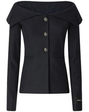 Pinko Off Shoulder Blazer - Black