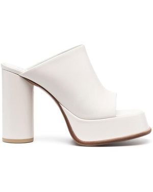 Ambush Leather Heels - White