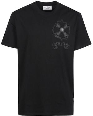 Philipp Plein Crewneck Logo Crest T-Shirt - Black