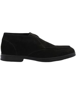 Doucal's Suede Desert Boots - Black