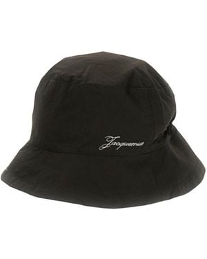 Jacquemus Logo Bucket Hat - Black