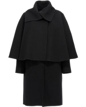 Chloé Removable Cape Coat - Black