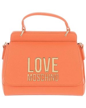Love Moschino Logo Mini Satchel - Orange