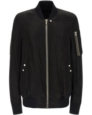 Rick Owens Solid Bomber Jacket - Black