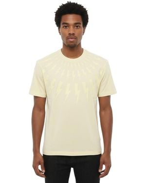 Neil Barrett Crew Neck T-Shirt - Natural